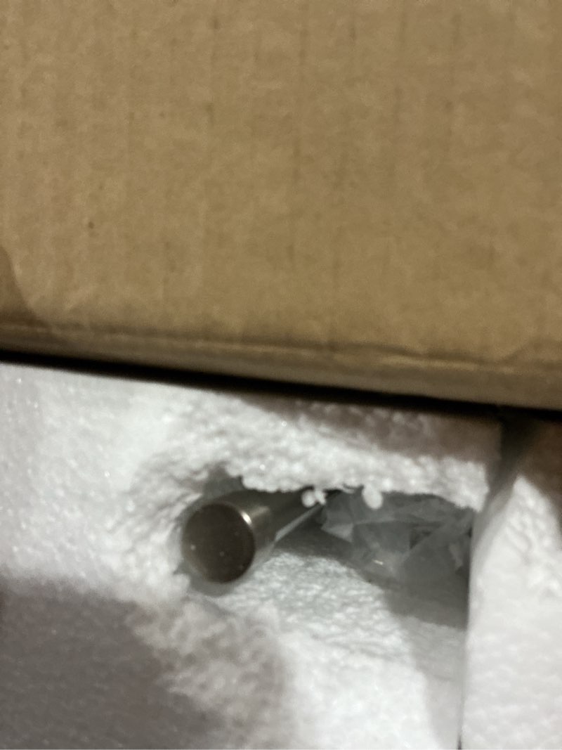 Condition photo showing As Is for Modern LED Wall Sconces Set of Two, Hardwired Wall Sconces, 3000K Warm Light Wall Lamp,Nickel Wall Light Fixtures for Living Room, Bathroom, Bedroom, Nickel, 2 Pack Nickel 2 Pack