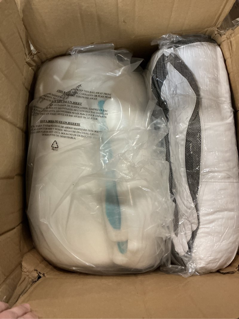 Condition photo showing Good Condition for 5 Inch Dual Layer Mattress Topper,2.5 inch Cooling Gel Memory Foam Pillow Top & 2.5 inch Shredded Foam Mattress Pad,Extra Firm & Thick Topper for Back Pain Relief,Fits 6"-18"Deep Pocket(Queen,60"x80") White Queen