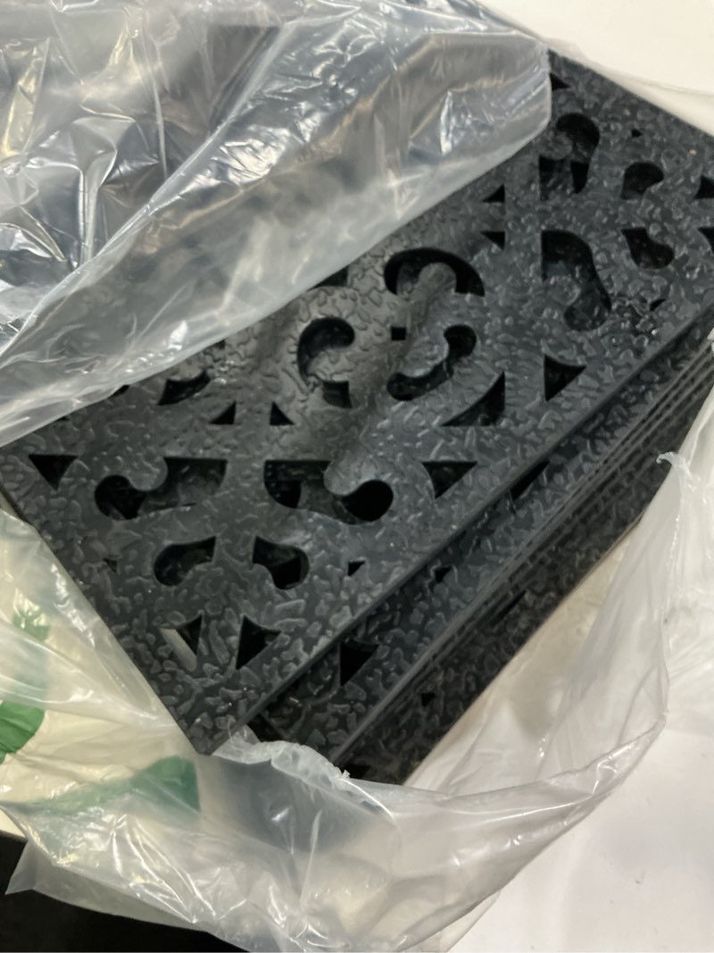 Condition photo showing Good Condition for pangda 8 pcs rubber stepping stones outdoor garden walkway, 12 x 12 inch heavy duty pathway pavers retro decorative stepping stones for outside landscaping yard lawn path (cross square,copper) copper cross square 8