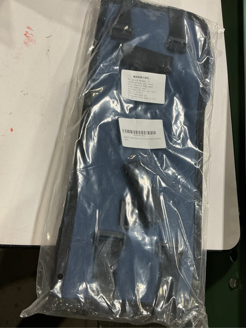 Condition photo showing New/Like New for Poppy & Ginger Walker Organizer Basket, Multi-Pocket Design with Mesh Storage, Walker Accessory, Walker Bag for Seniors, Walker Caddy, Foldable Walker Bag, Navy blue