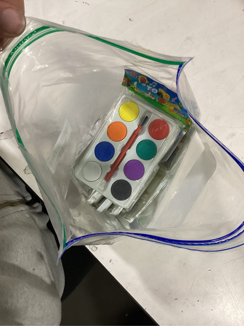 Condition photo showing As Is for 24 Packs Valentines Day Gifts for Kids Classroom with Watercolor Paint Set Valentines Cards for Kids Classroom School Valentine Gift Exchange