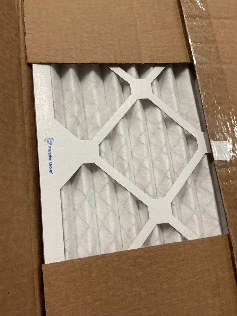 Condition photo showing Good Condition for Aerostar 16x25x1 MERV 13 - 4 Count - Pleated HVAC, Furnace & Air Conditioner Filters - Removes Bacteria, Dust, Cold & Flu Germs, Lint, Mold, Pet Dander, Allergy-Causing Pollen, Smog, Smoke & Viruses