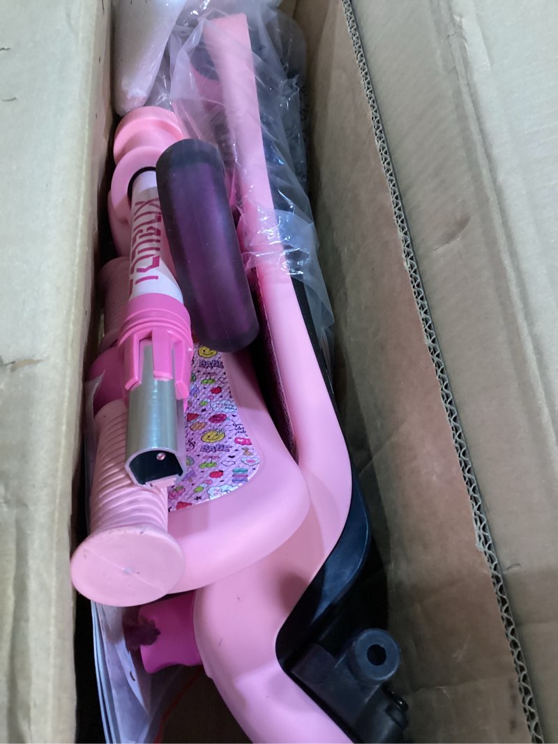 Condition photo showing Good Condition for gotrax ks3 pro folding kick scooter for kids, one key removable seat & 3 extra wide pu light-up wheels and anti-slip deck, adjustable height handlebar and lean-to-steer scooter for children aged 2-8 pink
