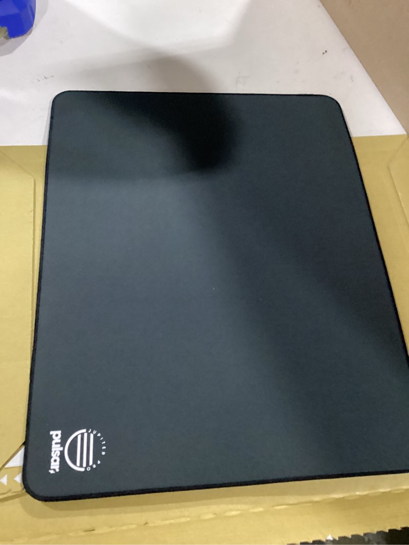 Condition photo showing Good Condition for pulsar gaming gears jupiter pro firm gaming mouse pad, l, onyx black | slow glide, extreme control, firmer glide feel, precise micro-adjustments, reduced compression, double pique fabric onyx black l