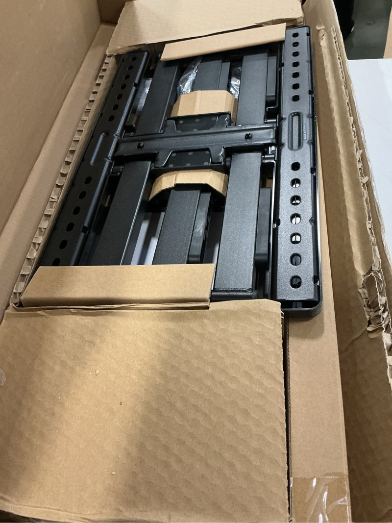 Condition photo showing Good Condition for monTEK Heavy Duty Full Motion TV Wall Mount for 43–100 Inch TVs Pre-Assembled Bracket with Tool-Free Tilt Swivel & Extension Max VESA 800x600, 150lbs 4X Strength Tested Fits 16/18 Inch Studs, HW1276BK