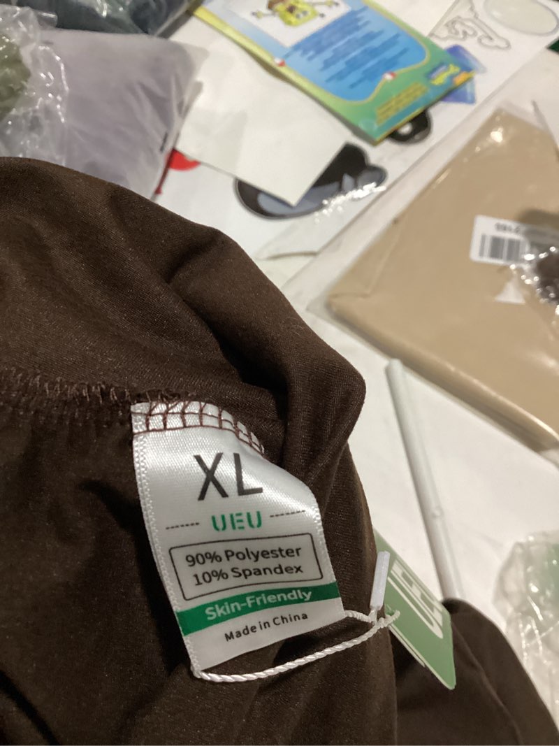 Condition photo showing New/Like New for ueu women's casual loose wide leg cozy pants yoga sweatpants comfy high waisted sports athletic lounge pants with pockets x-large dark coffee