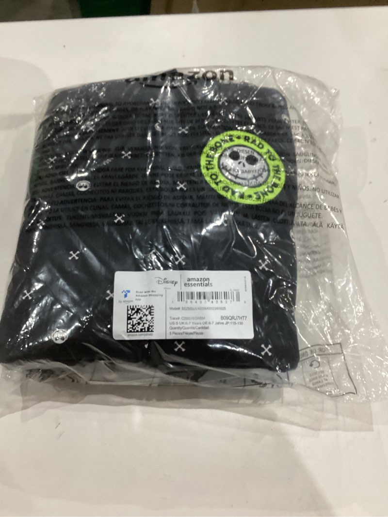 Condition photo showing New/Like New for Amazon Essentials Disney | Marvel | Star Wars Boys and Toddlers' Outfit Sets (Previously Spotted Zebra), Pack of 5 Medium Nightmare Santa Jack
