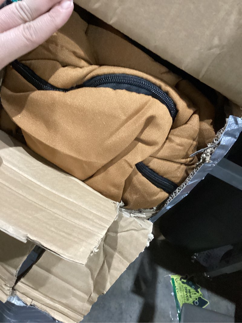 Condition photo showing As Is for TETON Sports Deer Hunter Sleeping Bag, Warm and Comfortable Camping Sleeping Bag, Teton Tough Canvas Shell for Camping, Hunting, and Cold Weather Brown (right zip) 0f