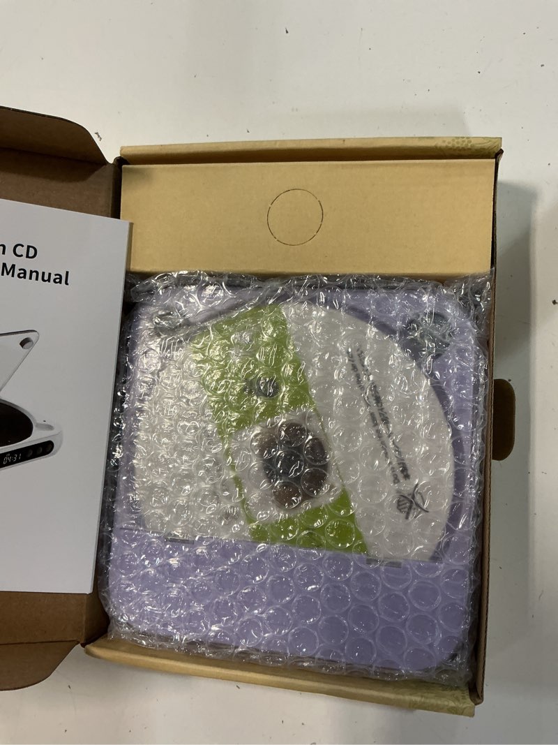Condition photo showing Good Condition for envycloud cd player portable with dual stereo speakers, rechargeable portable cd player with bluetooth for home with headphones, support cd/aux/usb, purple
