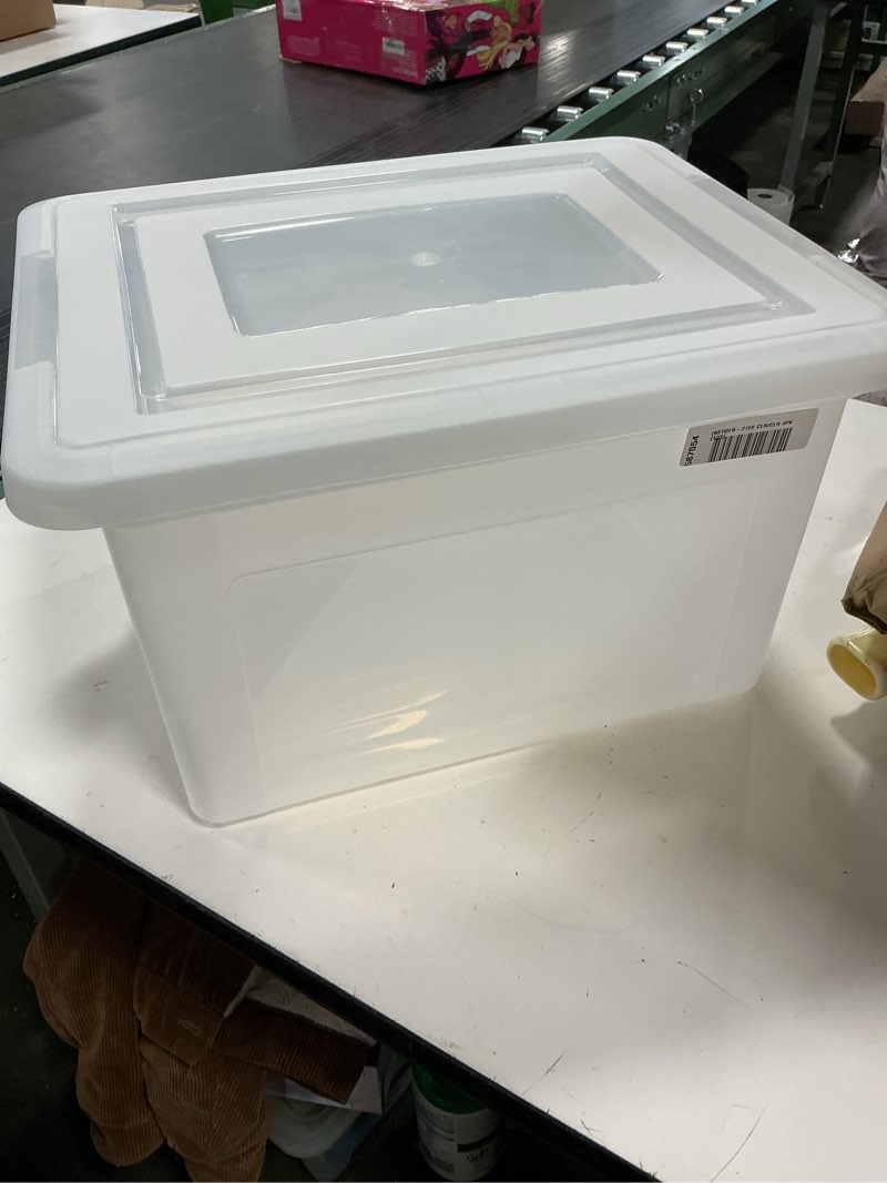 RECTANGULAR PLASTIC TRANSPARENT CONTAINER WITH LID PP 1500ML/50.7OZ 