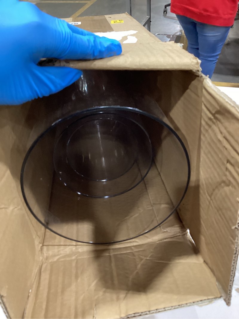 Condition photo showing Good Condition for Extra Large Acrylic Cylinder Clear Vase for Floor, 20 in Tall Big Wide Mouth Plastic Unbreakable Hurricane Flower Vases of 3 for Home Decor (D 8", D 6", D 4.8" + 3 Holder) 3-xxl Clear