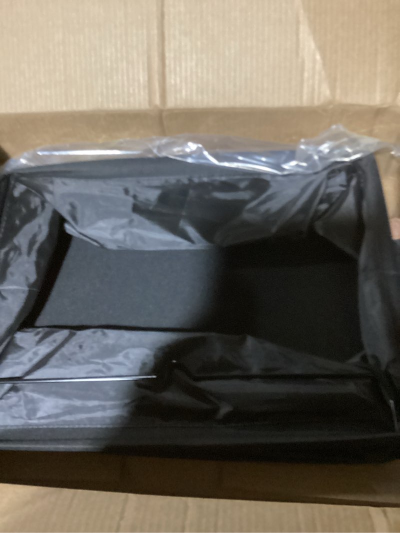 Condition photo showing Good Condition for StorageWorks Storage Bins, Fabric Storage Bins for Shelves, Extra Large Storage Baskets with Metal Frame, Closet Baskets and Bins with Handles, Jumbo, Black, 2-Pack Black 19" L x 13 ¼" W x 11" H