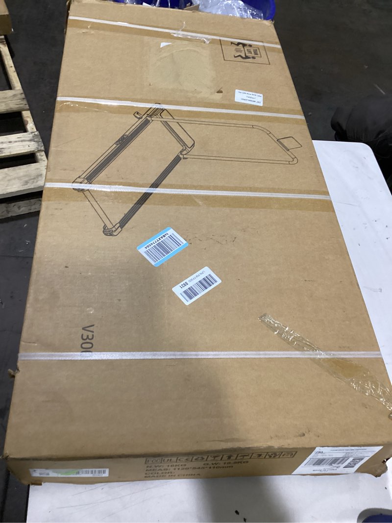 Condition photo showing New/Like New for Walking Pad with Handle Bar and Incline, 3.0HP Under Desk Treadmill for Home Small Space, 0.6-7.6MPH Portable Walking Pad Treadmill with Handles, 350LBS, 2026 Upgrade Black-3