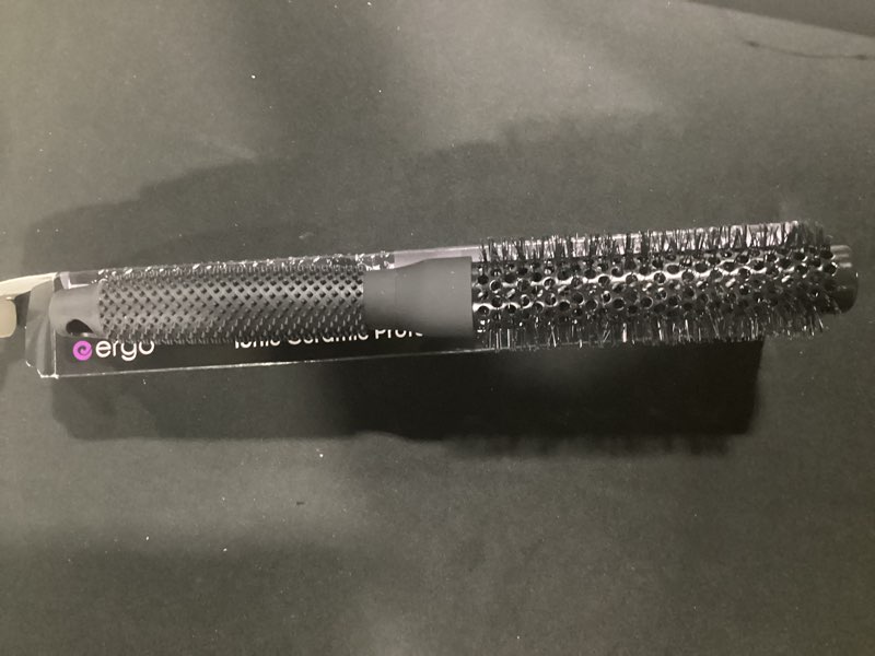 Condition photo showing New/Like New for ergo ceramic ionic round brush for blow out - salon quality hair brushes for women - roller brush for blow drying, wet and dry hair styling, volumizing hair care - er25: 1" small - 1 inch