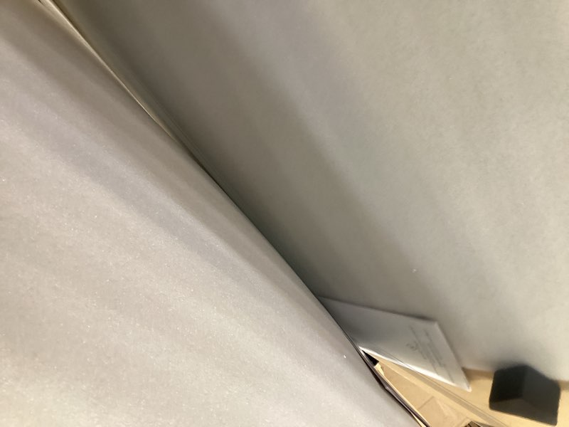 Condition photo showing Good Condition for led bathroom mirror, 24x32 inch gradient front and backlit led mirror for bathroom, 3 colors dimmable cri>90 double lights, ip54 enhanced anti-fog, hanging plates vanity mirror with lights front and backlit 32"l x 24"w