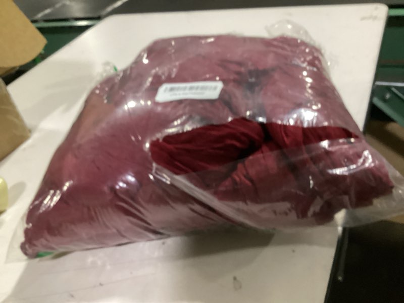 Condition photo showing As Is for 12 pack 10ft cheesecloth table runner 35x120 inch boho gauze table runner rustic cheese cloth long romantic table runners for wedding bridal shower birthday party table decor (burgundy) burgundy 35" x 120"