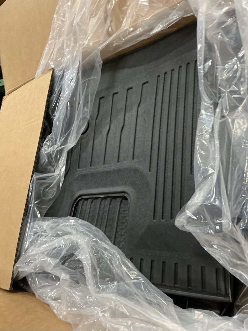 Condition photo showing Good Condition for kust floor mats set for 2020-2025 kia telluride accessories (7 seats), rear cargo trunk liner with 2nd/3rd row backrest kick mat all weather protection tpe rubber raised edge, full set of 9pcs for ? telluride 7 seats 2020-2025 ? full set