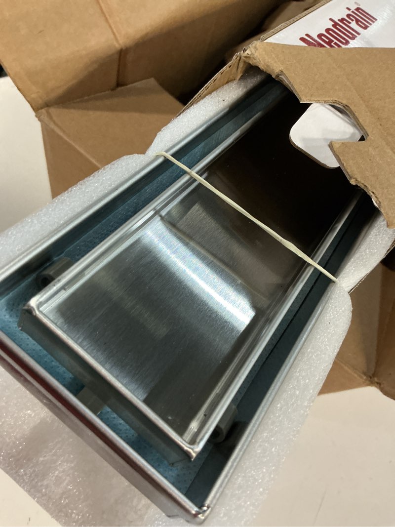 Condition photo showing Good Condition for dlone linear shower drain | 24" aisi 304 stainless steel linear drain, brushed nickel shower drain with tile insert panel & adjustable feet, long rectangle shower floor drain in bathroom, balcony etc brushed nickel 24 inch