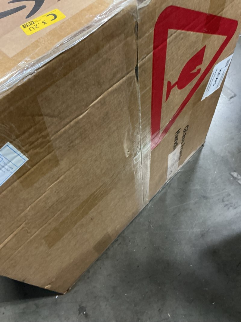 Condition photo showing Good Condition for 24 inch led round lighted mirror, bathroom backlit vanity mirror wall mounted with 3000k/4000k/6000k adjustable, anti-fog, smart touch button, stepless dimmable lighted makeup mirror