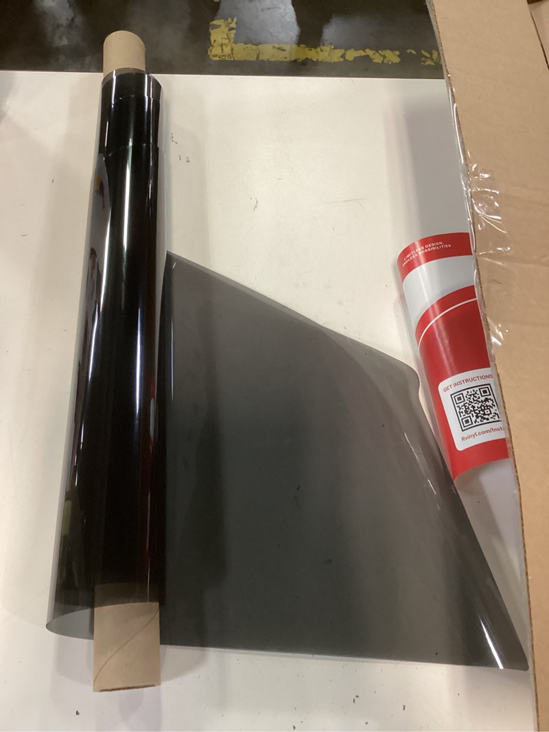 Condition photo showing As Is for 3m 2080 series g12 gloss black - 5ft x 1ft - 5sq ft - dual cast thick vinyl car wrapping film - bubble free vehicle sheet roll 5ft x 1ft gloss black - 2080 g12