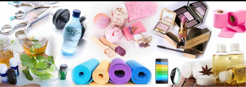 Mixture of hair,beauty treatments,health tratments,makeup