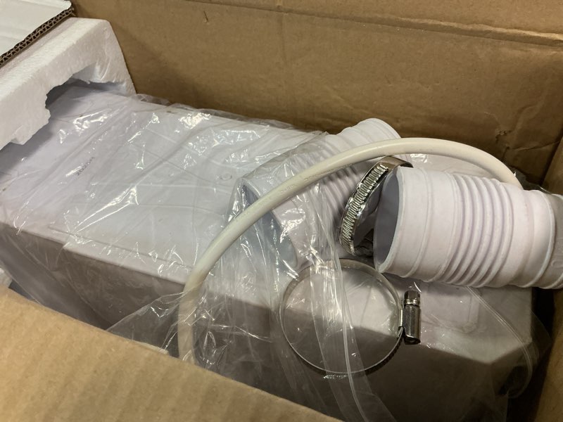 Condition photo showing Good Condition for 900w macerator pump toilet pump upflush to 29.5ft 2200gph utility sink pump with 4 water inlets 1 outlets macerating toilet system for toilet sink shower laundry kitchen basement snowy white