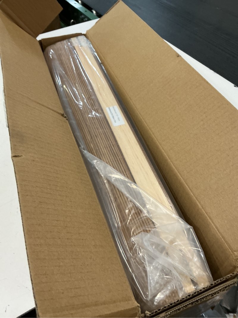 Condition photo showing New/Like New for lazblinds cordless bamboo roman shades, light filtering window treatment, roll up bamboo blinds for window 23'' w x 60'' h
