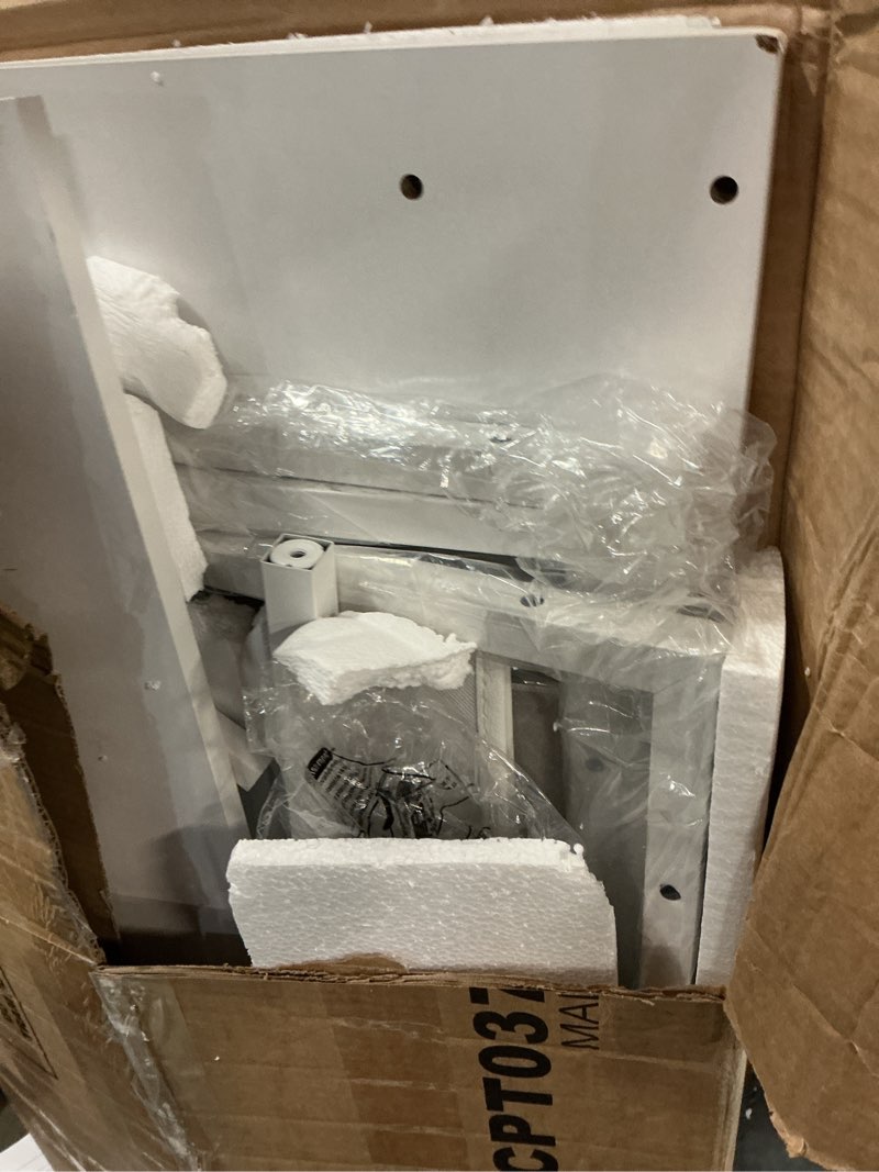 Condition photo showing Good Condition for Seventable Computer Desk with Power Outlets & LED Light, 47 inch Home Office Desk with 5 Drawers, Wr