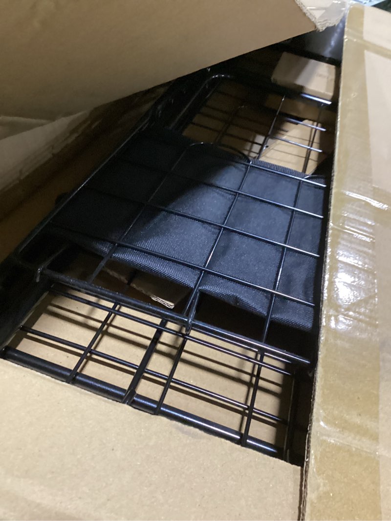 Condition photo showing Good Condition for 3.7 cu ft folding shopping cart - 380 lb capacity grocery cart with 360° braked swivel wheels - heavy duty utility cart with double basket & removable waterproof liner with lid for laundry black basic large