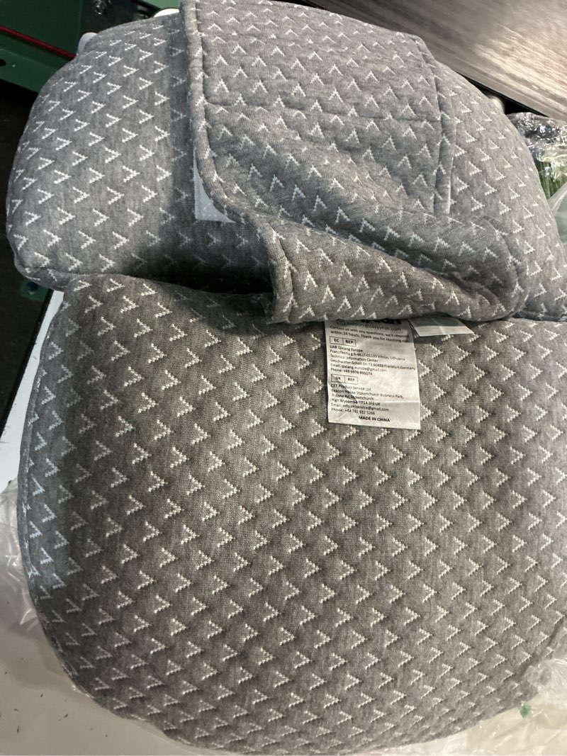 Condition photo showing Good Condition for pregnancy wedge pillow for sleeping, adjustable maternity pillow for side sleepers, supports back, belly & hip, ideal for pregnant women, bamboo rayon removable cover, grey (standard)