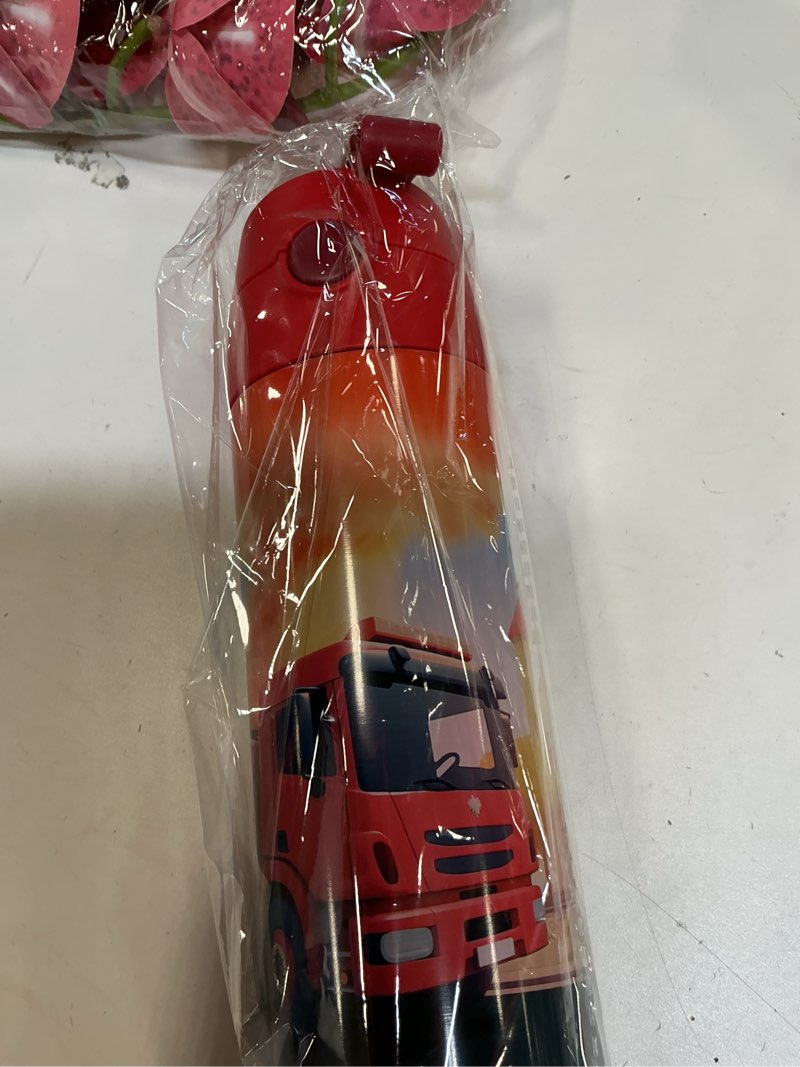 JARLSON kids water bottle with straw - CHARLI - insulated stainless steel water bottle - thermos - g