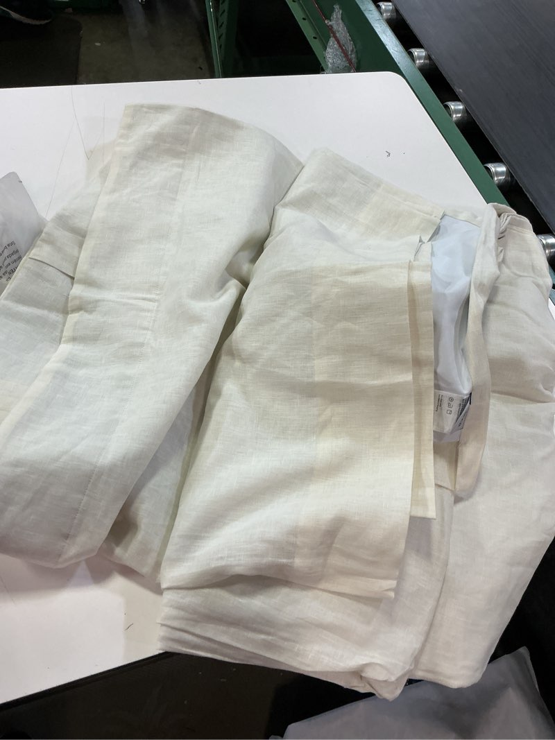 Condition photo showing Good Condition for cotton slub curtain  size 96in x 96in 1 panel 