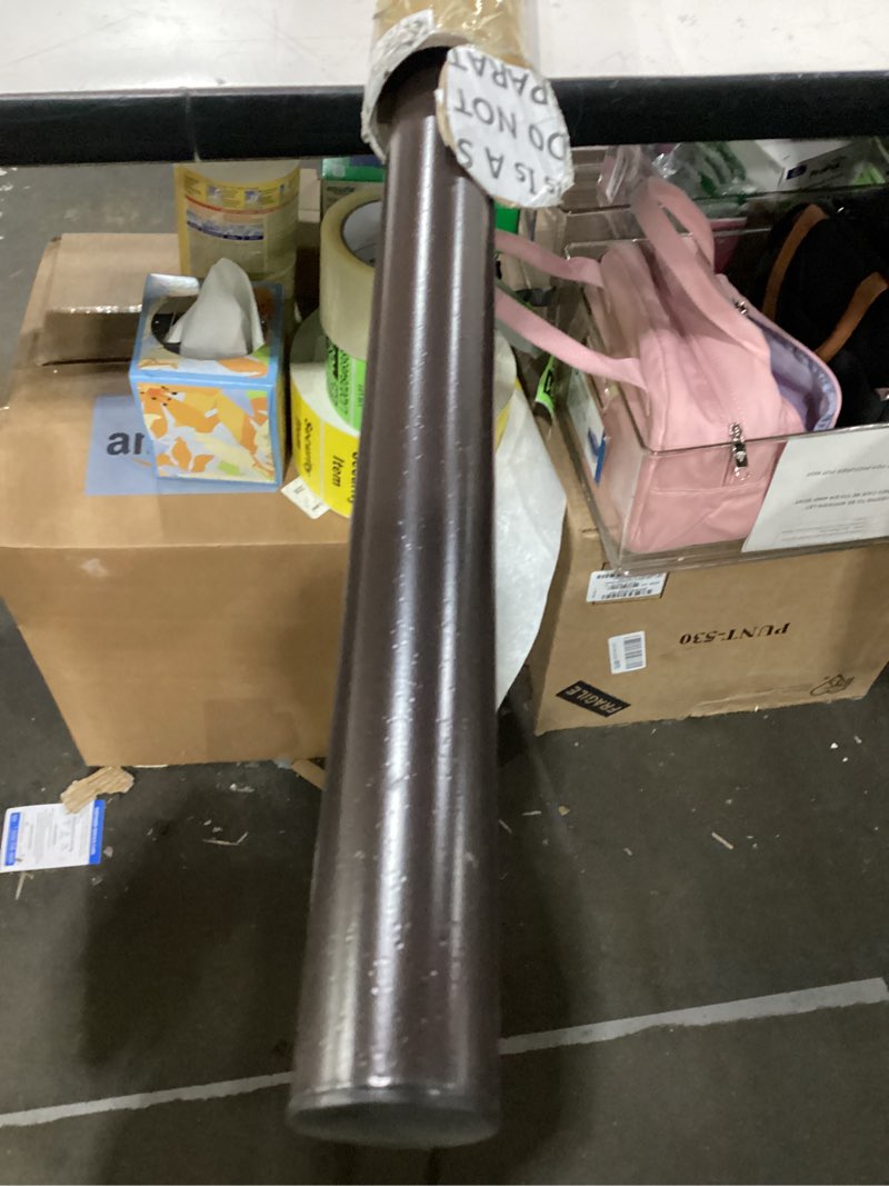 Condition photo showing As Is for 1 pack 1.5'' dia umbrella replacement lower pole, heavy steel patio umbrella bottom pole replacement, 1.7 mm thickness, no bullet buckle outdoor brown 42.5''