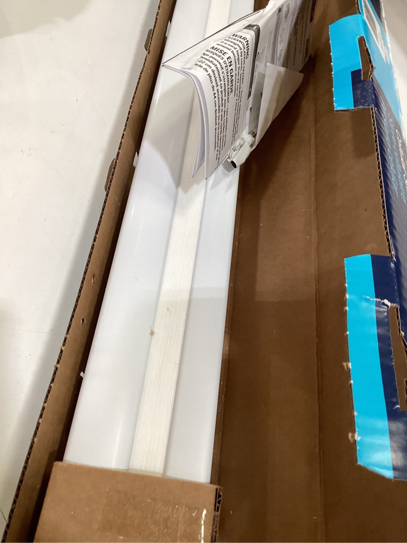 Condition photo showing As Is for levolor 36-in x 72-in snow light filtering cordless cellular shade