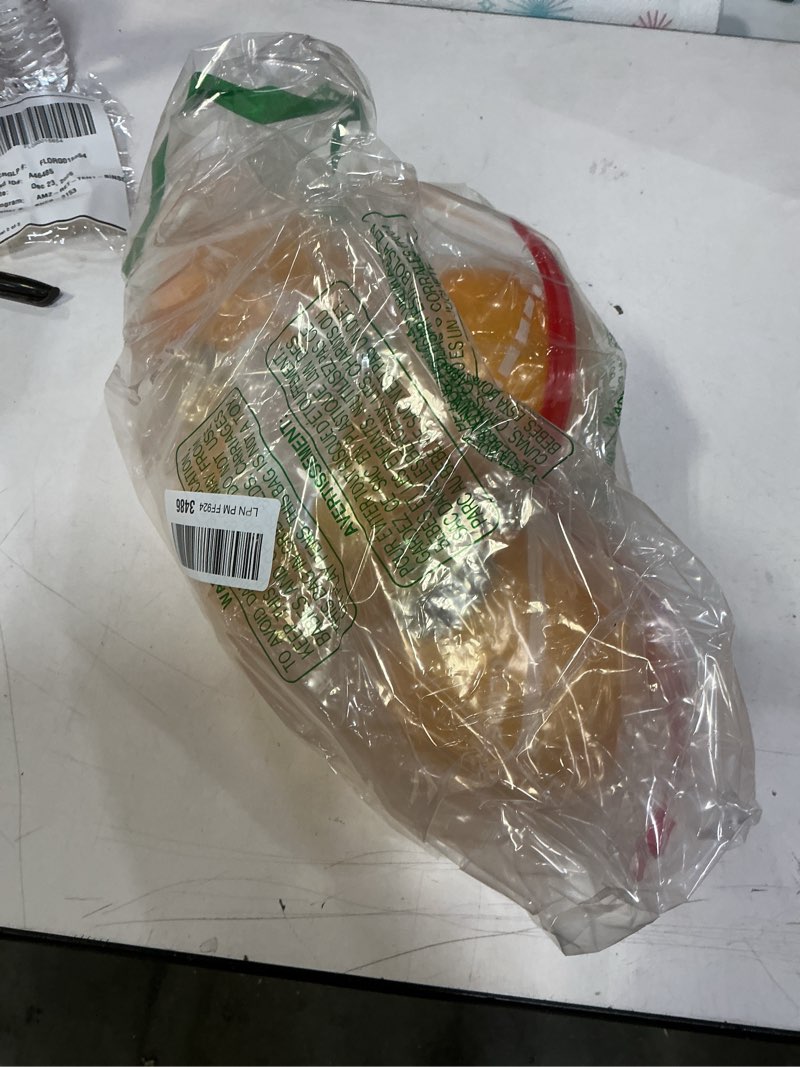 Condition photo showing New/Like New for Lanpn 4 Pcs 5" Outdoor LED Ornament, Large Christmas Battery Powered Ball Lights, Xmas Tree Sphere Bulb Decor with Dark Sensor, Christmas Lighted Ornaments for Lawn Garden Yard Patio, Gold Gold 5" / 4 pcs