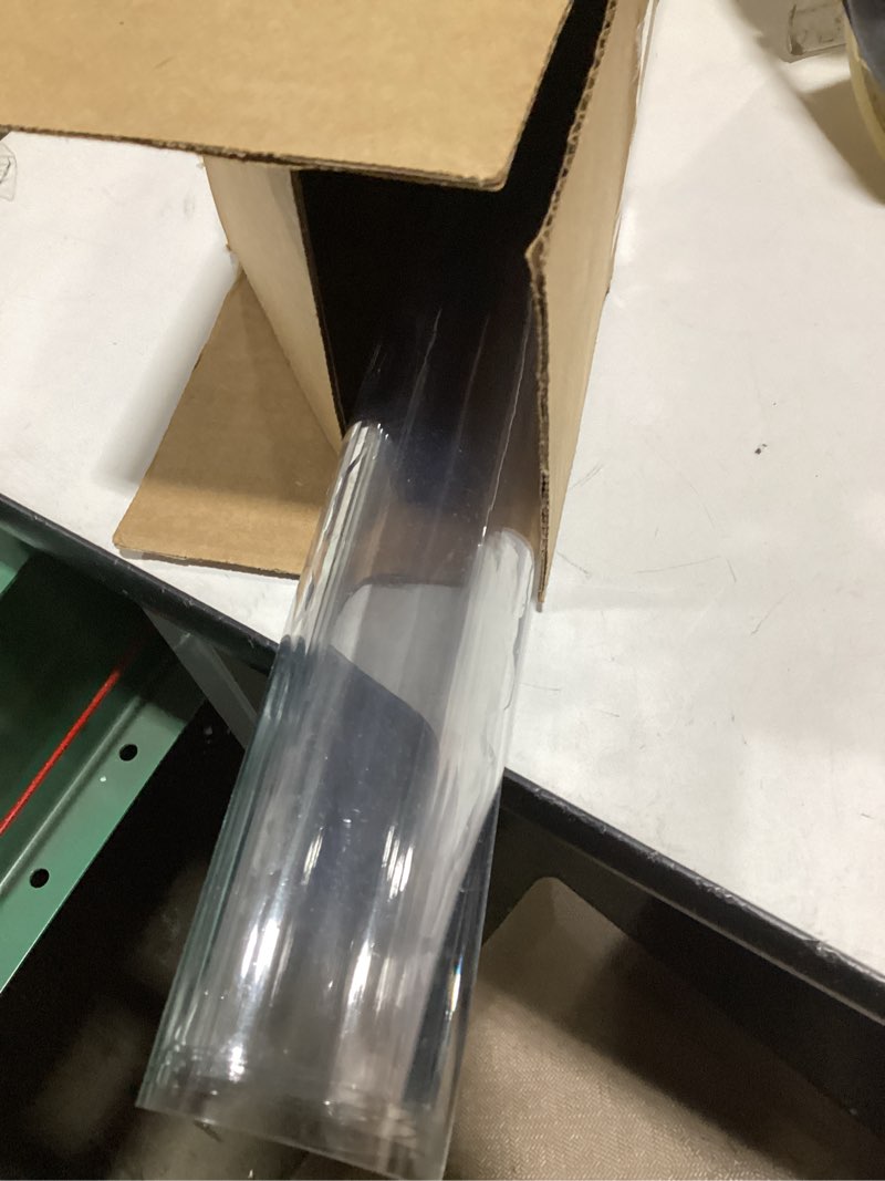 1.5mm Thick 22x42 in Clear PVC Table Cover Protector Waterproof Crystal Vinyl Desk Pad Mat Rectangul