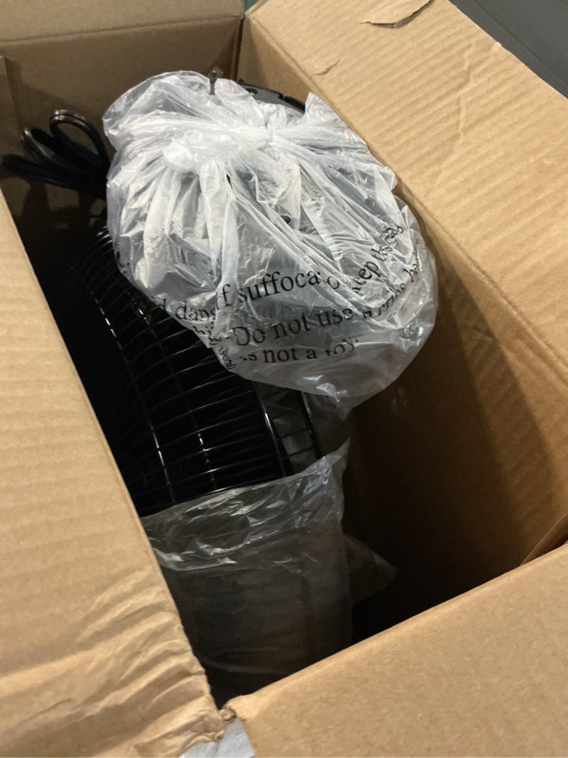 Condition photo showing Good Condition for utilitech 12-in 120-volt 3-speed indoor black oscillating desk fan