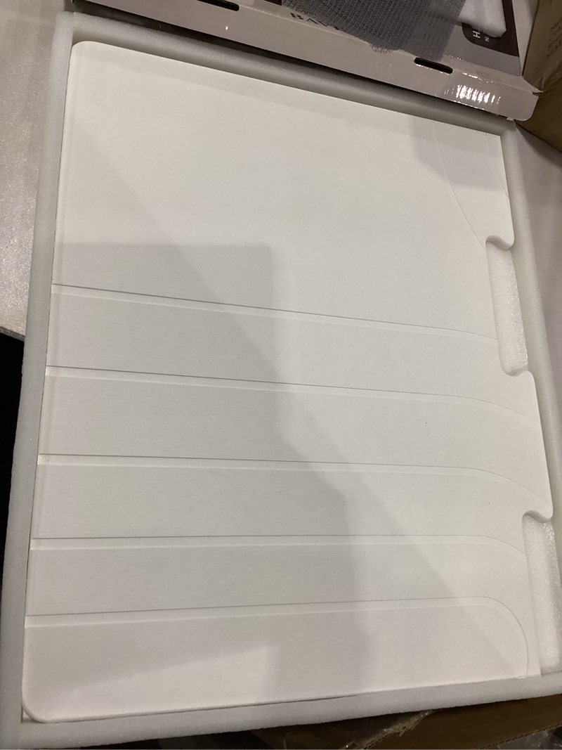 Condition photo showing Good Condition for Quick Dry Large Stone Bath Mat for Bathroom, 32" * 20" Water Absorbing Diatomaceous Earth Bath Mat, Non Slip Magic Absorbent Bathroom Floor Shower Mat Diatomite Stone Dying Bathmat, White 1'8" x 2'8" (Rectangular) White - B