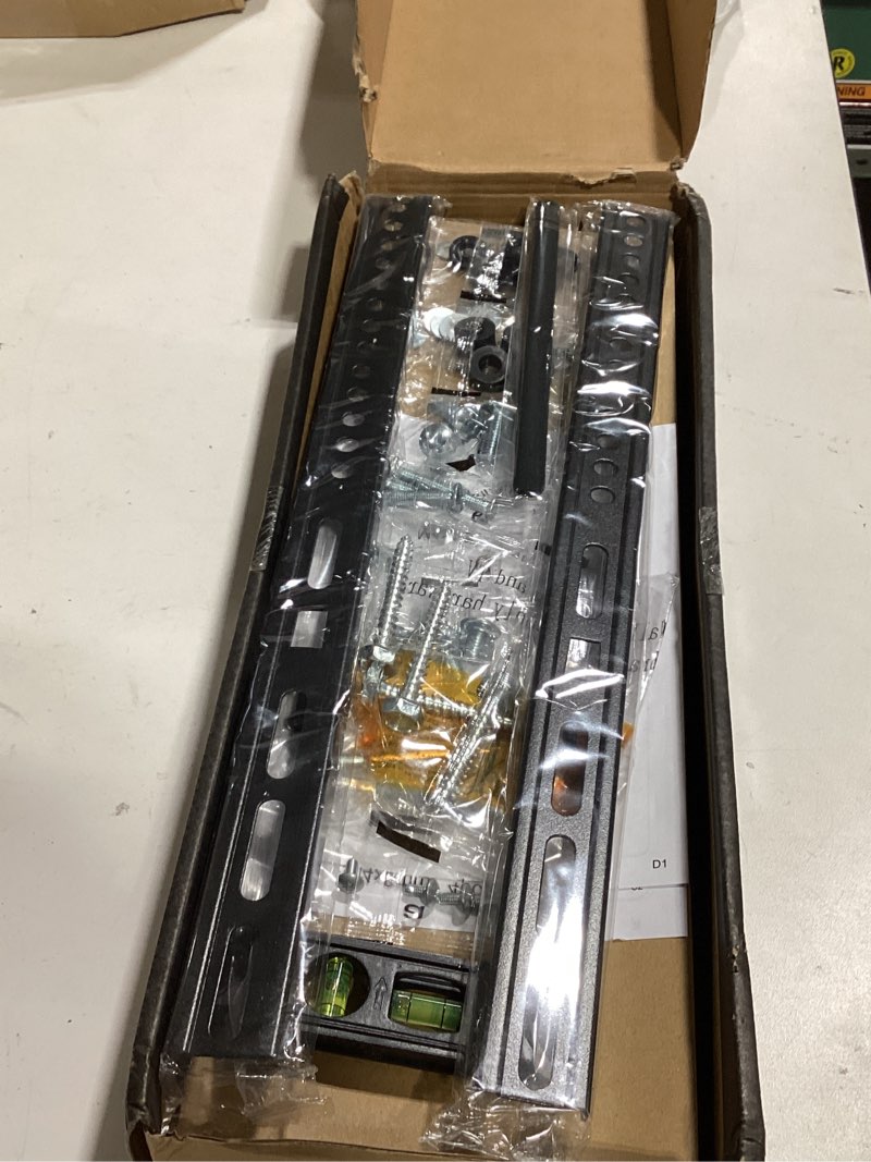 Condition photo showing New/Like New for usx mount full motion tv wall mount for most 32-70 inch tvs up to 99 lbs, wall mount bracket with dual articulating arms, swivel, tilt, max vesa 400x400mm, tv mount fits 12”/16” wood studs 32-70 inch, 99 lb