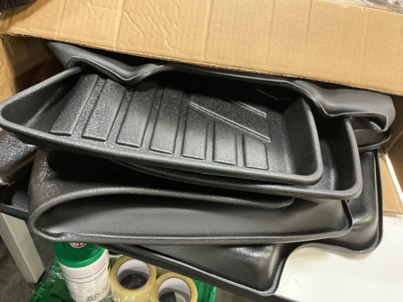 Condition photo showing As Is for RAV4 Floor Mats ? Cargo Liners Compatible with 2006-2012 Toyota RAV-4?All Weather Protection Waterproof Durable Anti-Slip Odorless Custom-fit TPE Cargo Trunk Tray Floor Liner Set For 2006-2012 Toyota RAV4 Floor Mat & Cargo Mat