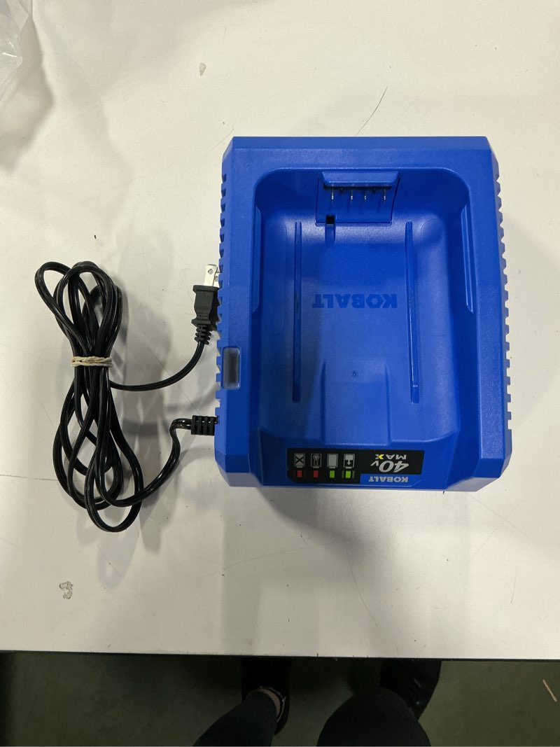 Condition photo showing Good Condition for Replacement for Kobalt 40v Battery Charger KRC 40-06 KRC 60-06 KRC 840-03, Compatible with Kobalt 40-Volt Li-Ion Battery KB 240-03 KB640-03 KB 240-06 KB640-06 KRC40-06 KB340C-06 KB245-06 KB440-03