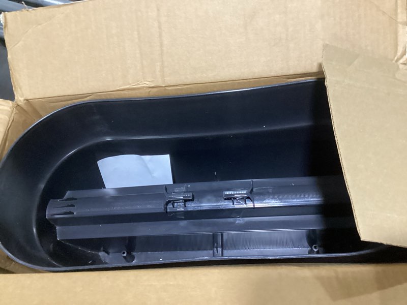 Condition photo showing Good Condition for bloomers railing planter with drainage holes – 24" weatherproof resin planter – charcoal charcoal 24.3 × 10.5 × 9.5 inches