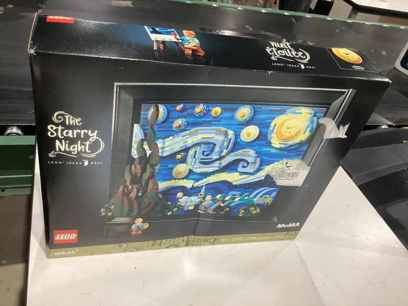 Condition photo showing New/Like New for lego ideas vincent van gogh the starry night - building set for adults, ages 18+ - beautifully detailed home wall art decor - gift for men & women - 21333 standard packaging