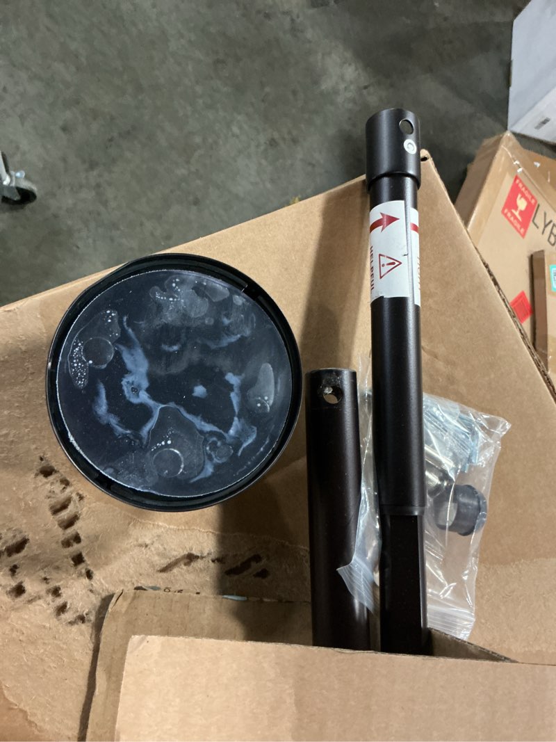 Condition photo showing As Is for 50" to 72" neverrust rustproof adjustable tension curved shower rod oil rubbed bronze - zenna home: aluminum, lifetime warranty