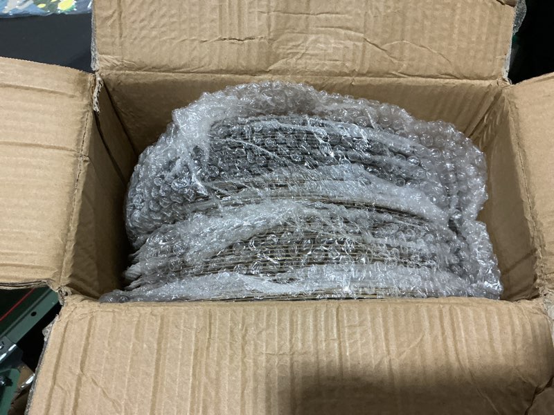 Condition photo showing New/Like New for tanlade 100 pcs charger plates bulk with napkin rings set include 50 plastic beaded plate chargers 50 napkin rings 13'' round dinner plate chargers set for table setting wedding party(gold) beaded style gold 100