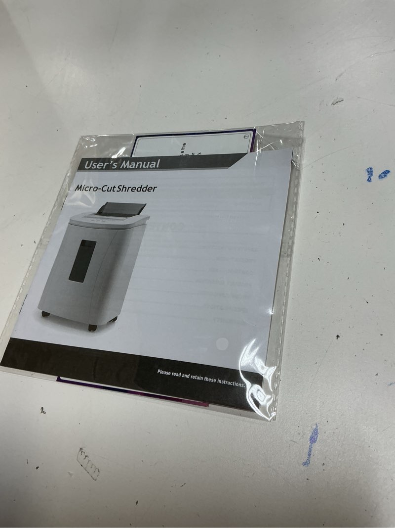 Condition photo showing New/Like New for (Similar )Professional Commercial Paper Shredder: P-7 Security Super Micro-Cut 1x1.7mm 7 Sheets/CDs/Cards/Staples 6-Gal Bin Heavy Duty for Home/Office/Industrial/Business Use-Confidential Documents