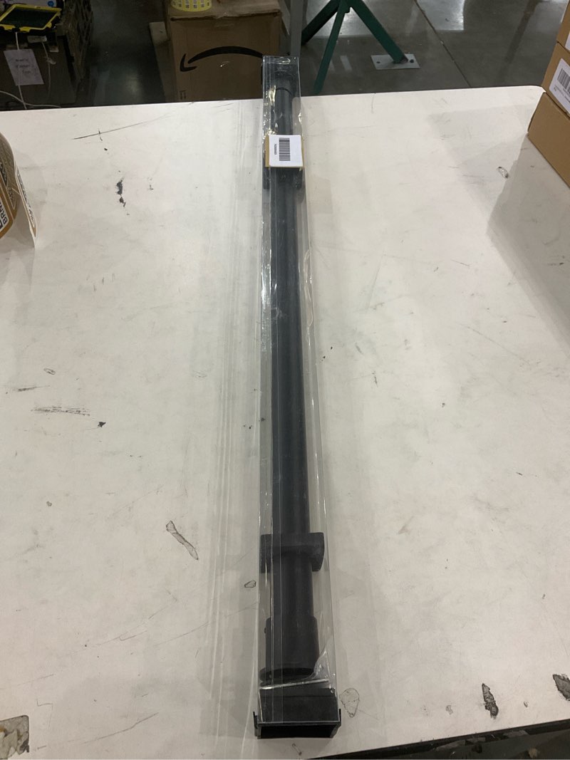 RYB HOME Short Curtain Rod, 1 Inch Black Shower Rods 28-48" Rusproof Without Drill Adjustable Tensio