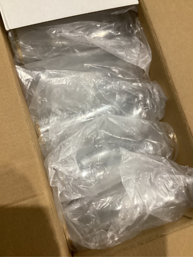 Condition photo showing Good Condition for ciaell 24 pack gold plastic champagne flutes - 9 oz disposable champagne glasses - stemless mimosa glass for parties & weddings & birthdays 24pack-9oz-gold