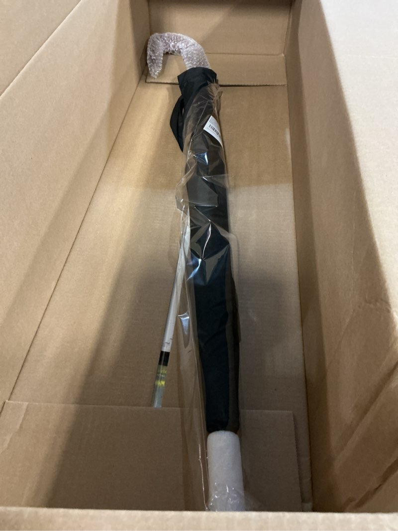 Condition photo showing Good Condition for Royal Walk Windproof Large Umbrella for Rain 54 Inch Automatic Open for 2 Persons Wind Resistant Big Golf Umbrellas for Adult Men Women Classic Wooden Handle Fast Drying Strong 16 Ribs Travel 120cm Black