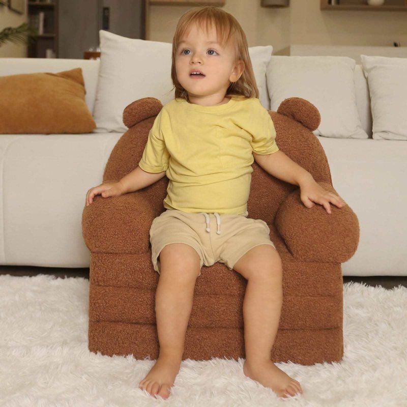 MOONBEEKI Comfy Toddler Chair, Kids Couch Fold Out To Lounger-Zenga